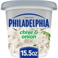 thumbnail image 1 of Philadelphia Flavored Cream Cheese Spread, 1 Tub, for Smooth, Spreadable Mornings, Chive & Onion, No Artificial Preservatives, Flavors or Dyes, 15.5 oz, 1 of 14