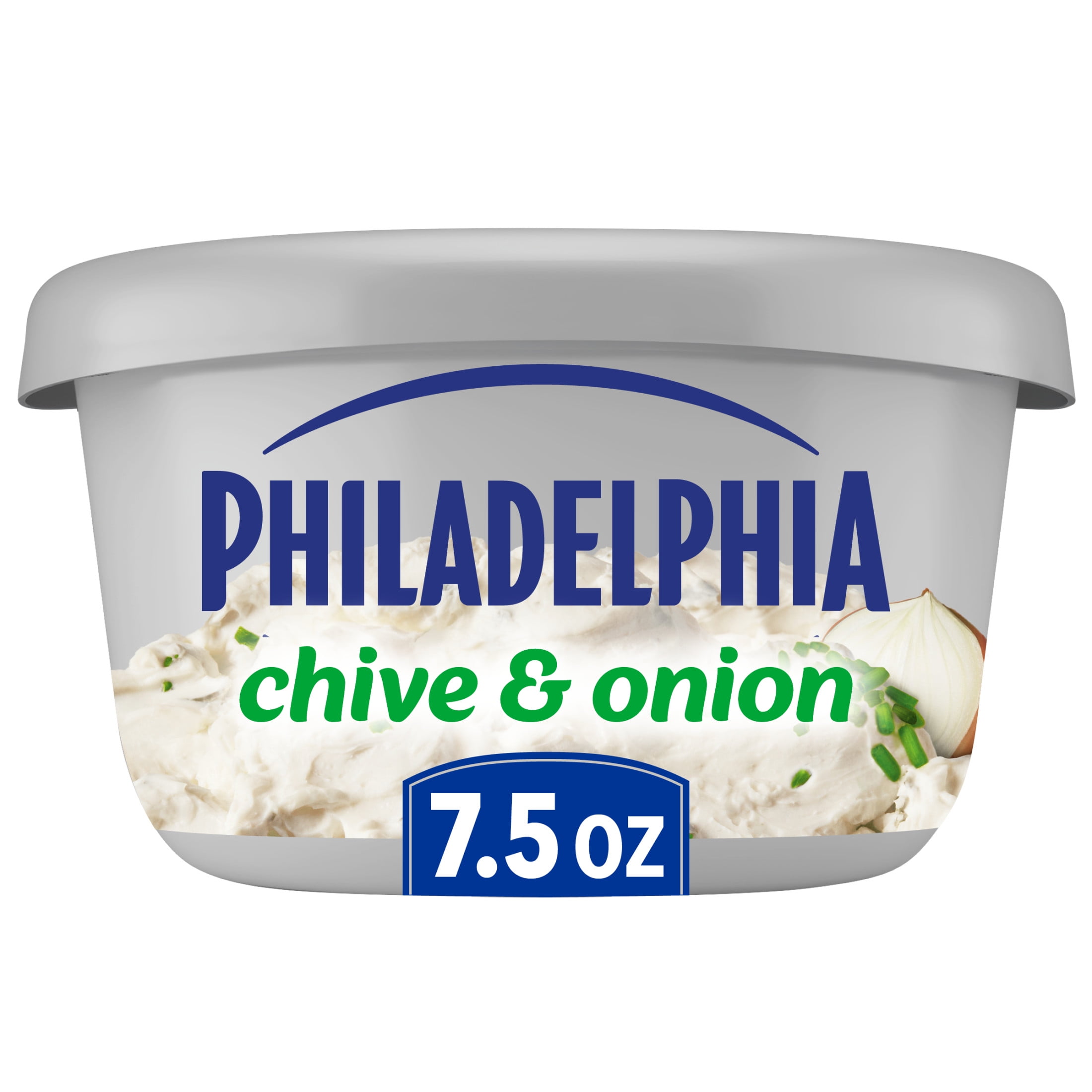 Philadelphia Chive & Onion Cream Cheese Spread, 7.5 oz Tub
