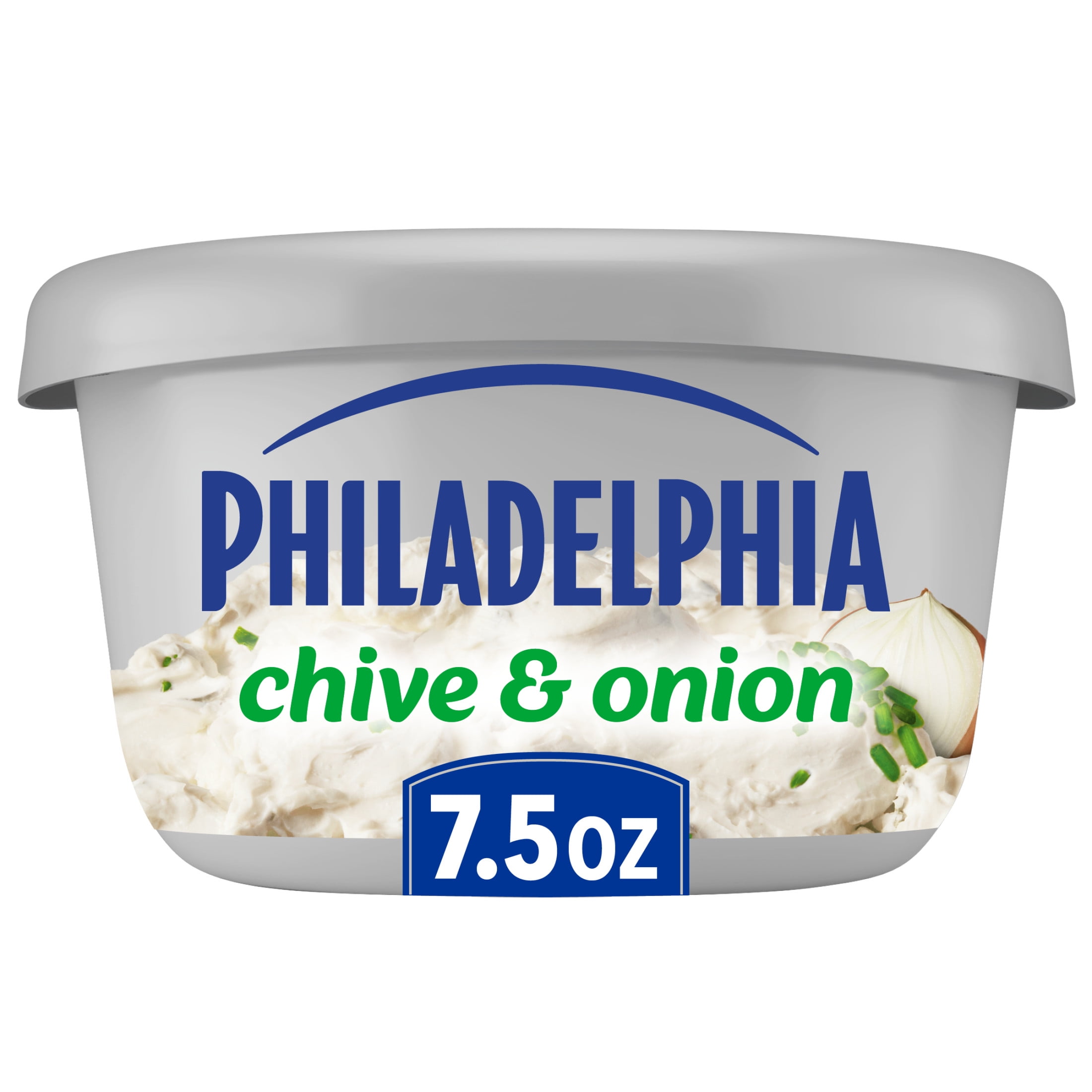 Philadelphia Chive & Onion Cream Cheese Spread, 7.5 oz Tub