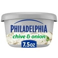 thumbnail image 1 of Philadelphia Chive & Onion Cream Cheese Spread, 7.5 oz Tub, 1 of 14
