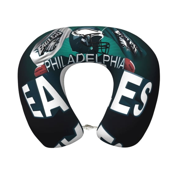 Philadelphia Comfortable And Portable U-Shaped Pillow, American Football Team Theme Travel Neck Pillow, Supports Neck And Head, Relieves Fatigue, Suitable For Cam_pus, Office Lunch Break Pillow