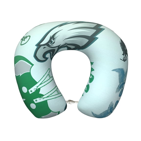Philadelphia Comfortable And Portable U-Shaped Pillow, American Football Team Theme Travel Neck Pillow, Supports Neck And Head, Relieves Fatigue, Suitable For Cam_pus, Office Lunch Break Pillow