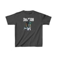 thumbnail image 1 of Philadelphia Cooper DeJean #33 Football Cartoon Kids Heavy Cotton Tee-KFCD001B-Dark Heather-XL, 1 of 4