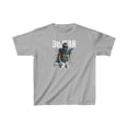 thumbnail image 1 of Philadelphia Cooper DeJean #33 Football Cartoon Kids Heavy Cotton Tee-KFCD001B-Sport Grey-XL, 1 of 3