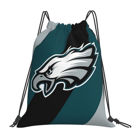 Philadelphia Drawstring Bags Gym Bag Backpack Draw String Sackpack Lightweight Waterproof Durable Daypack for Travel,Swimming, Beach Football Game Fans Gift