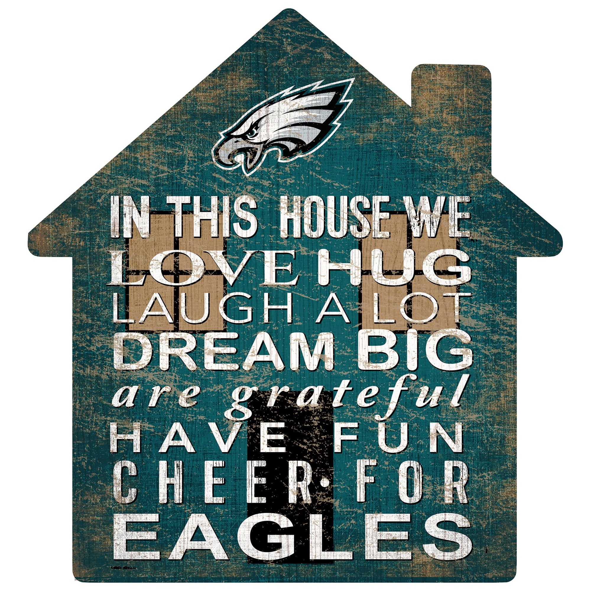 Philadelphia Eagles 12'' Team House Sign 