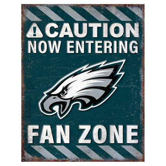 Philadelphia Eagles 13" x 20" Fan Zone Metal Sign
