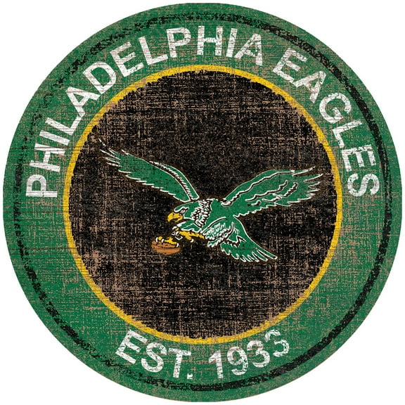 Philadelphia Eagles 24'' Round Heritage Logo Sign