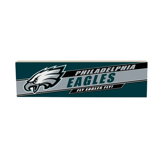 Philadelphia Eagles 5" x 18" Shadow Logo Wood Mantle Sign