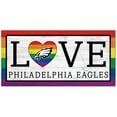 thumbnail image 1 of Philadelphia Eagles 6'' x 12'' LGBTQ Love Sign, 1 of 1