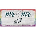 thumbnail image 1 of Philadelphia Eagles 6'' x 12'' Pride Mr & Mr Sign, 1 of 1