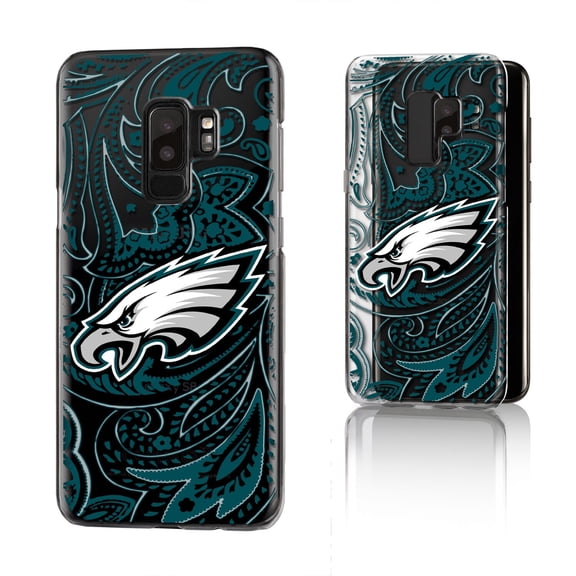 Philadelphia Eagles Galaxy Clear Paisley Design Case