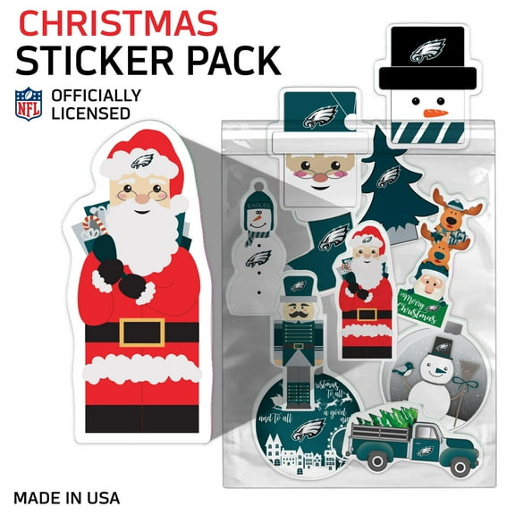 Philadelphia Eagles  Holiday Sticker Set