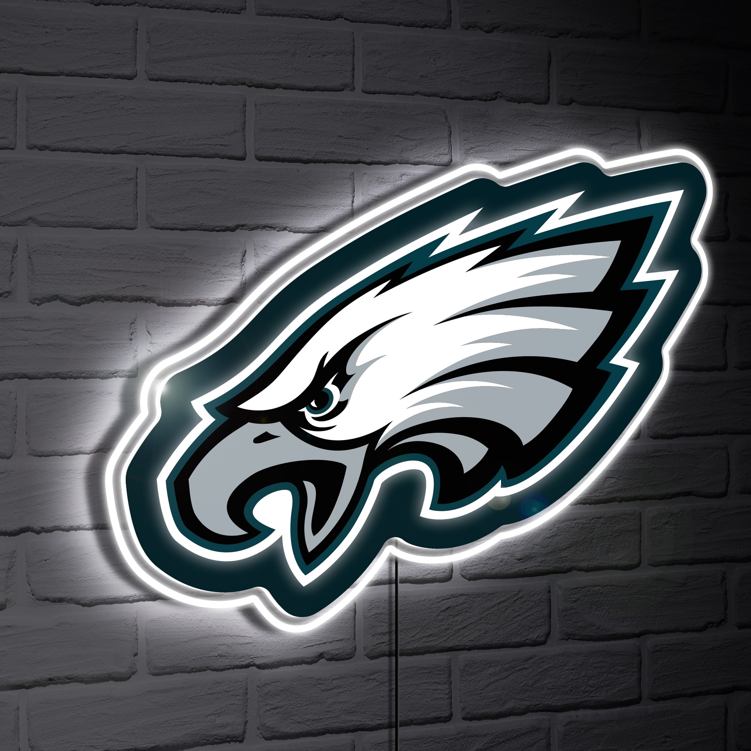 Foe Sign Philadelphia Eagles LED Team Logo Shaped Lighted Wall Sign - Walmart.com