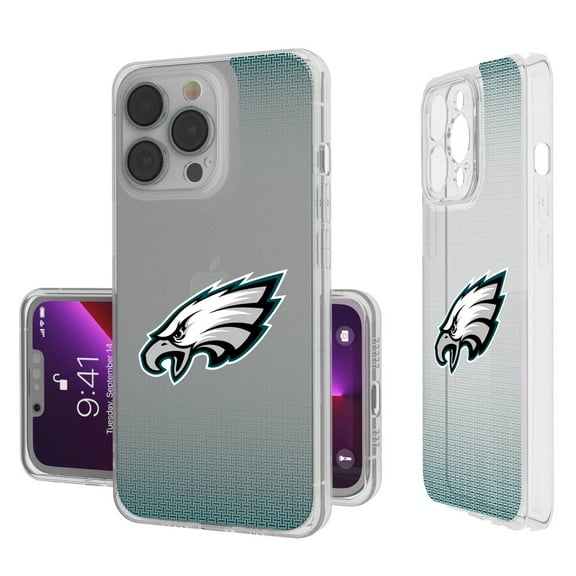 Philadelphia Eagles Linen Logo iPhone Clear Case