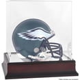 thumbnail image 1 of Philadelphia Eagles Mahogany Logo Mini Helmet Display Case, 1 of 7
