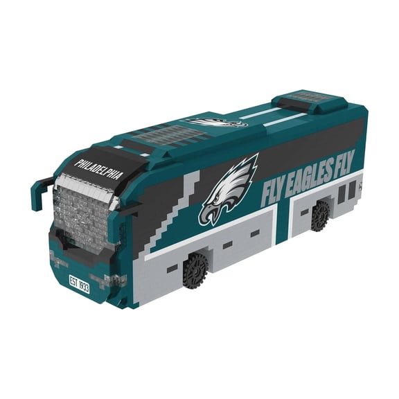 Philadelphia Eagles NFL BRXLZ Team Bus 1236-Piece Building Block Set