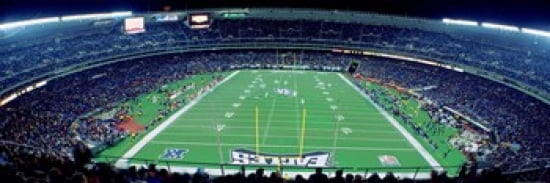 Philadelphia Eagles NFL Football Veterans Stadium Philadelphia PA Canvas Art - Panoramic Images (36 x 12)