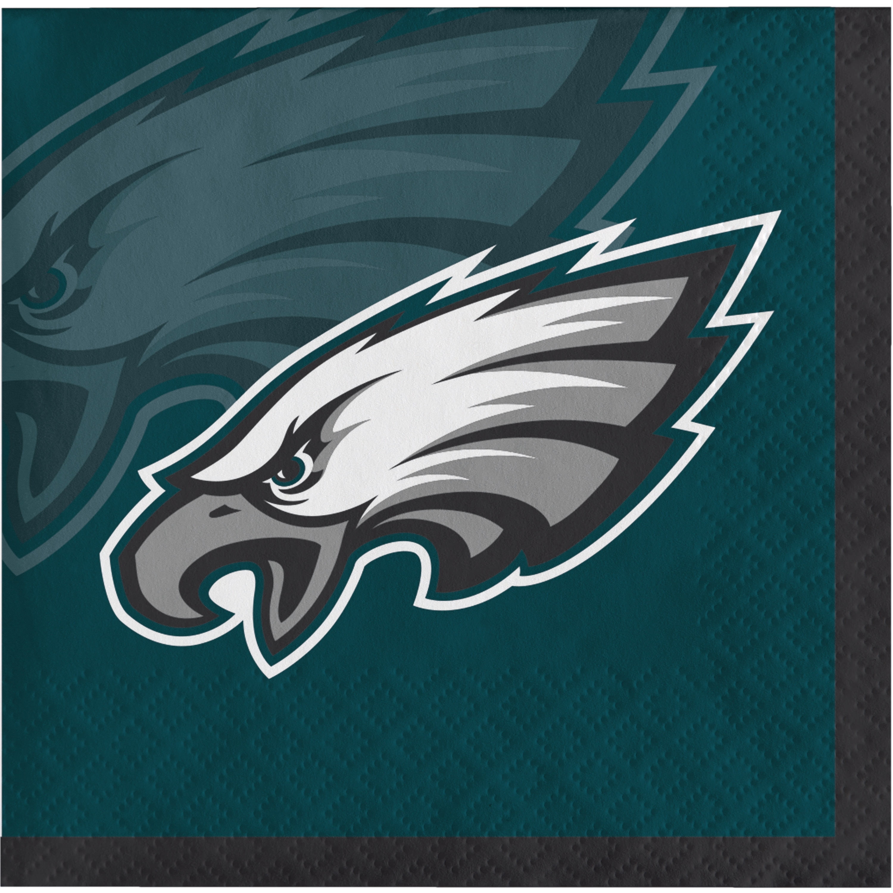 Philadelphia Eagles Paper Beverage Napkins 48 Count for 24 Guests