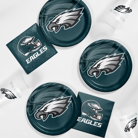 Philadelphia Eagles Party Supplies Tailgating Kit, Serves 8 Guests