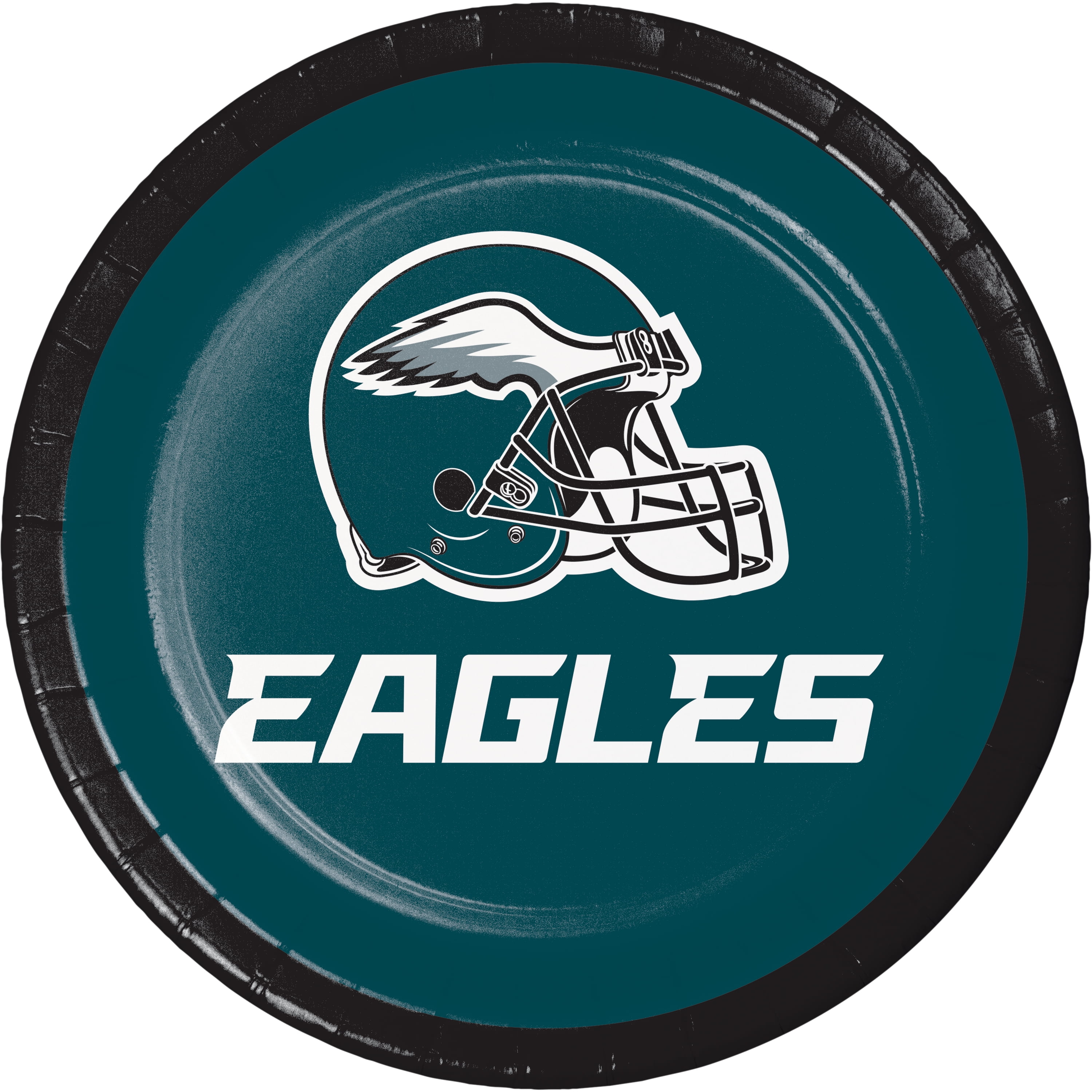 Philadelphia Eagles Round Paper Dessert Plates 24 Count for 24 Guests
