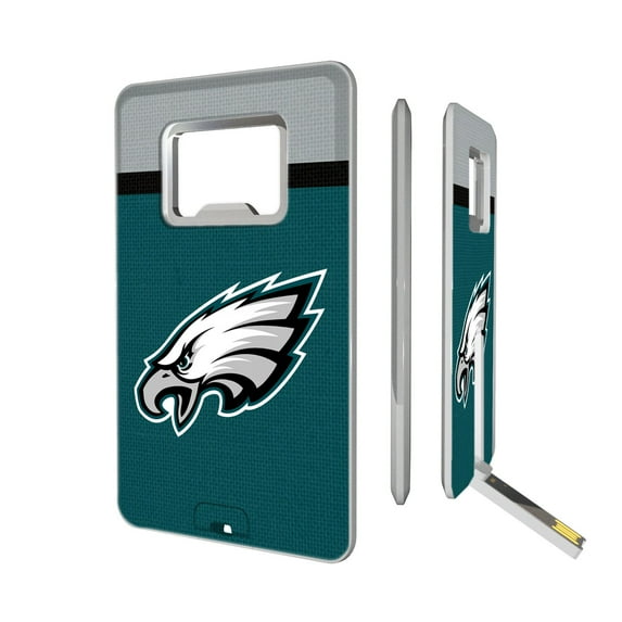 Philadelphia Eagles Striped Credit Card USB Drive & Bottle Opener