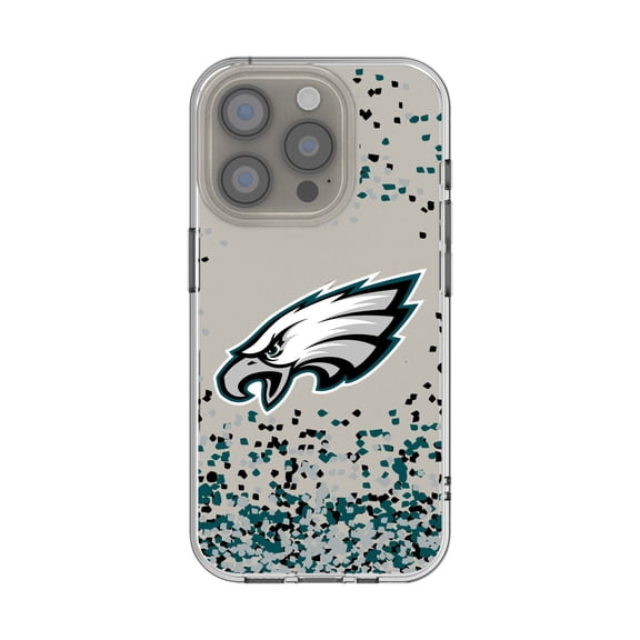 Philadelphia Eagles iPhone Clear Case with Confetti Design