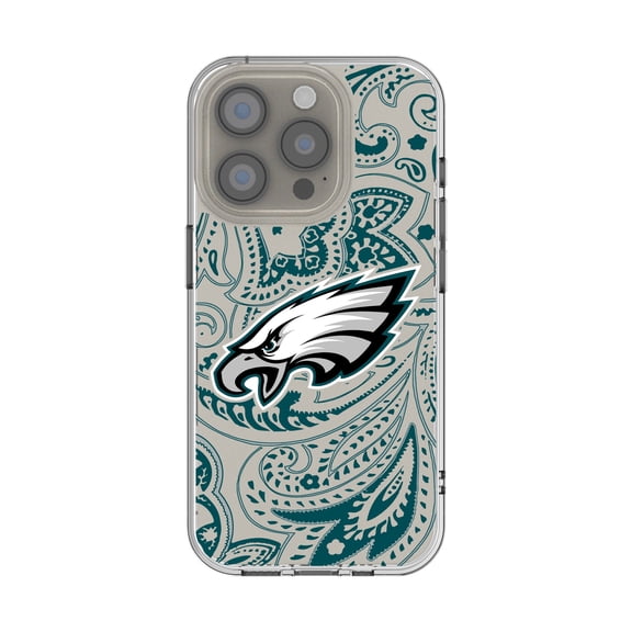 Philadelphia Eagles iPhone Clear Paisley Design Case