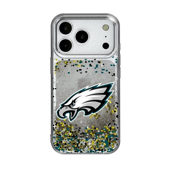 Philadelphia Eagles iPhone Glitter Case with Confetti Design