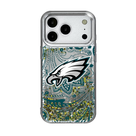 Philadelphia Eagles iPhone Paisley Design Glitter Case