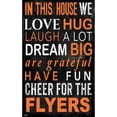 thumbnail image 1 of Philadelphia Flyers 11" x 19" In This House Sign, 1 of 1