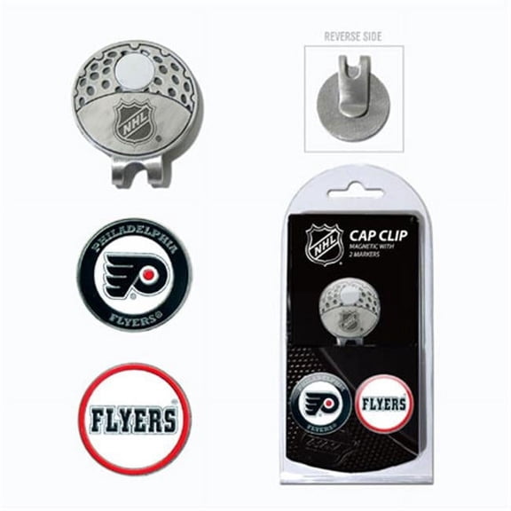 Team Golf NHL PHILADELPHIA FLYERS Cap Clip With 2 Golf Ball Markers