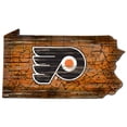 thumbnail image 1 of Philadelphia Flyers Distressed State Cutout Sign, 1 of 1