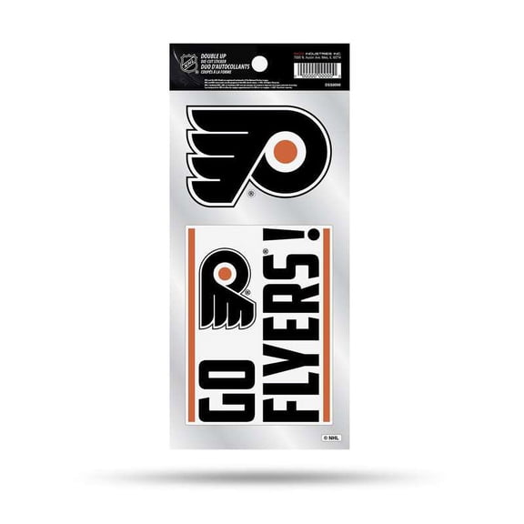 Philadelphia Flyers Double Up Die Cut 2-Piece Sticker Sheet