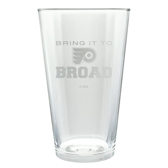 Philadelphia Flyers Etched 16oz. Rally Cry Pint Glass