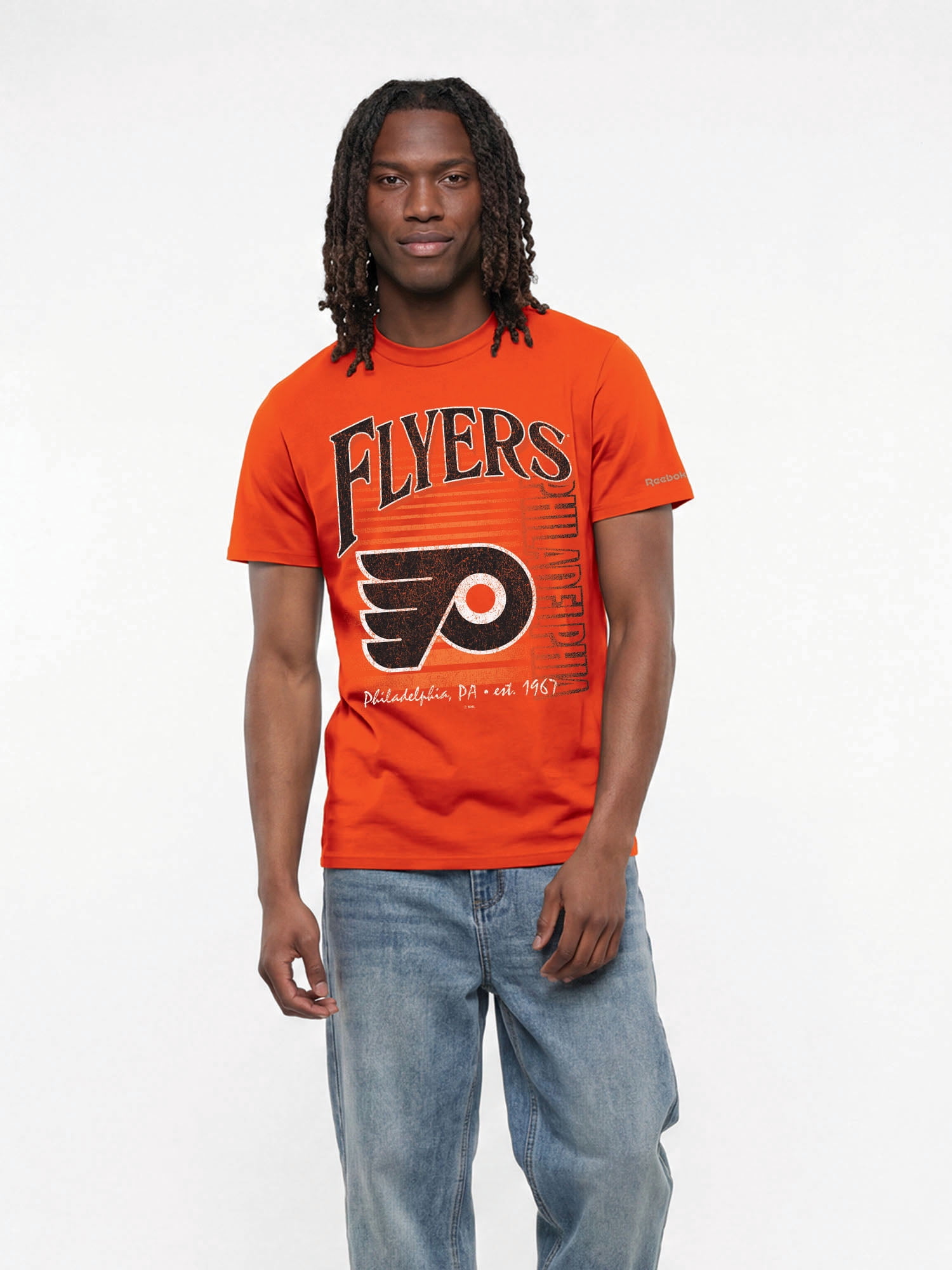 Philadelphia Flyers Reebok Mens Crew Neck Short Sleeve T-Shirt