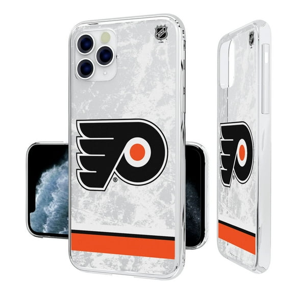 Philadelphia Flyers iPhone Stripe Clear Ice Case