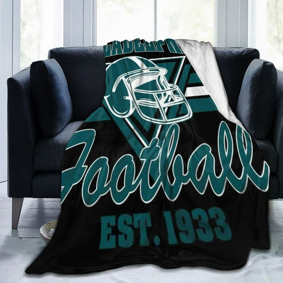 Philadelphia Football 1933 Digital Print Flannel Blanket All-Season Flannel Throw, Machine Washable, Multi-Purpose - Suitable for Bed, Sofa, Office and Gifts - Digital Print, Soft