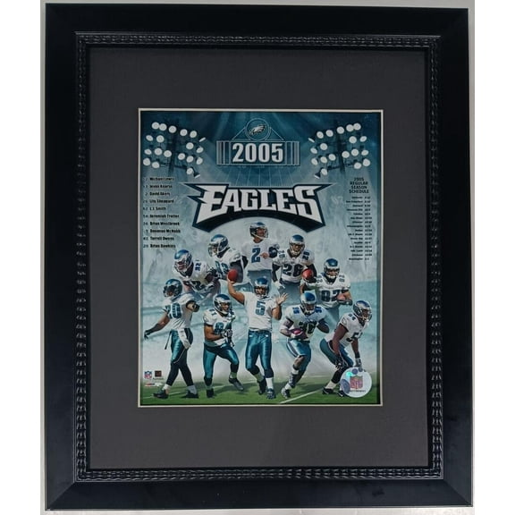 Philadelphia Football 2005 Team 11x14 Custom Frame