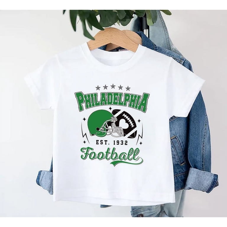 Philadelphia Football Baby Shirt, Vintage Game Day Outfit,Retro
