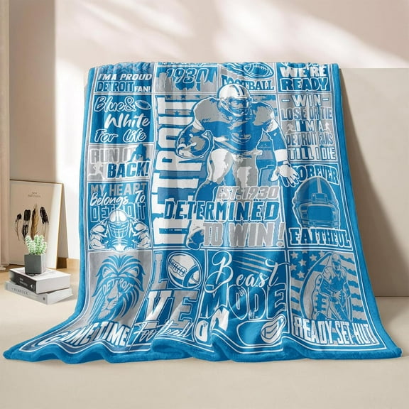 Philadelphia Football Blanket for Men Women 60"x50", Red Sports Football City Gifts for Team Fans, Football Style Blanket for Sofa Bed Chair