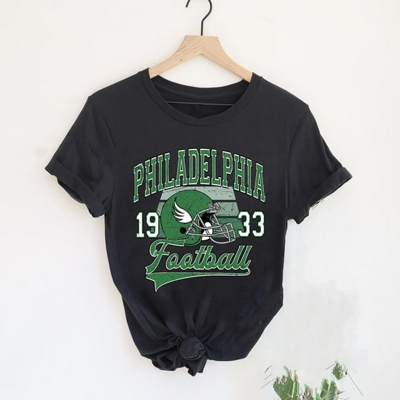 Philadelphia Football Shirt, Vintage Style Gift, Football Tee,Black Color,Size 2XL