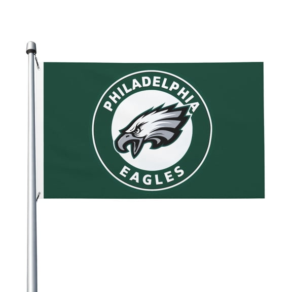 Philadelphia Football Team 3x5 FT Double-Sided Flag (Pole Not Included), Quick-Drying for Lawn, Balcony & Party Decor 35Flag-168