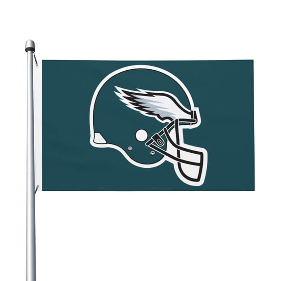 Philadelphia Football Team 3x5 FT Double-Sided Flag (Pole Not Included), Quick-Drying for Lawn, Balcony & Party Decor 35Flag-172