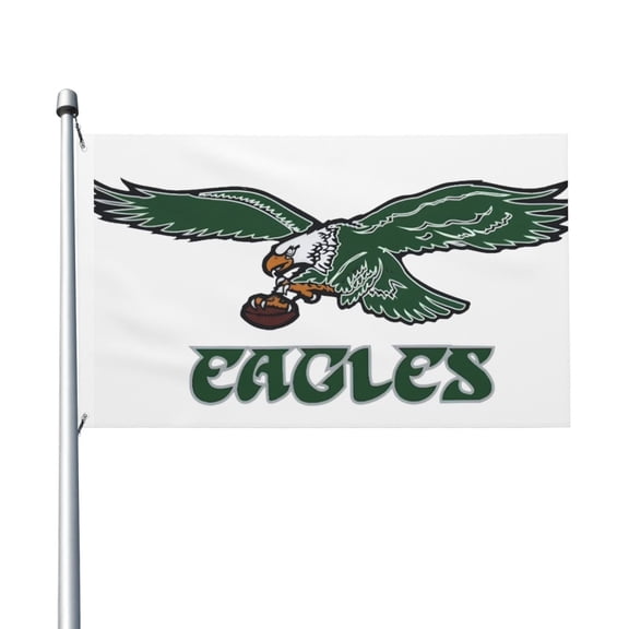 Philadelphia Football Team 3x5 FT Double-Sided Flag (Pole Not Included), Quick-Drying for Lawn, Balcony & Party Decor 35Flag-175