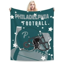 Philadelphia Football Throw Blanket, Soft Lightweight Plush Warm Blankets For Men And Women, Sports Fan Gifts Bed Tapestry For Sofa, Travel 50"X40"