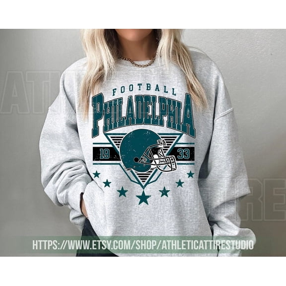 Philadelphia Football Vintage Sweatshirt, Eagle Football Shirt