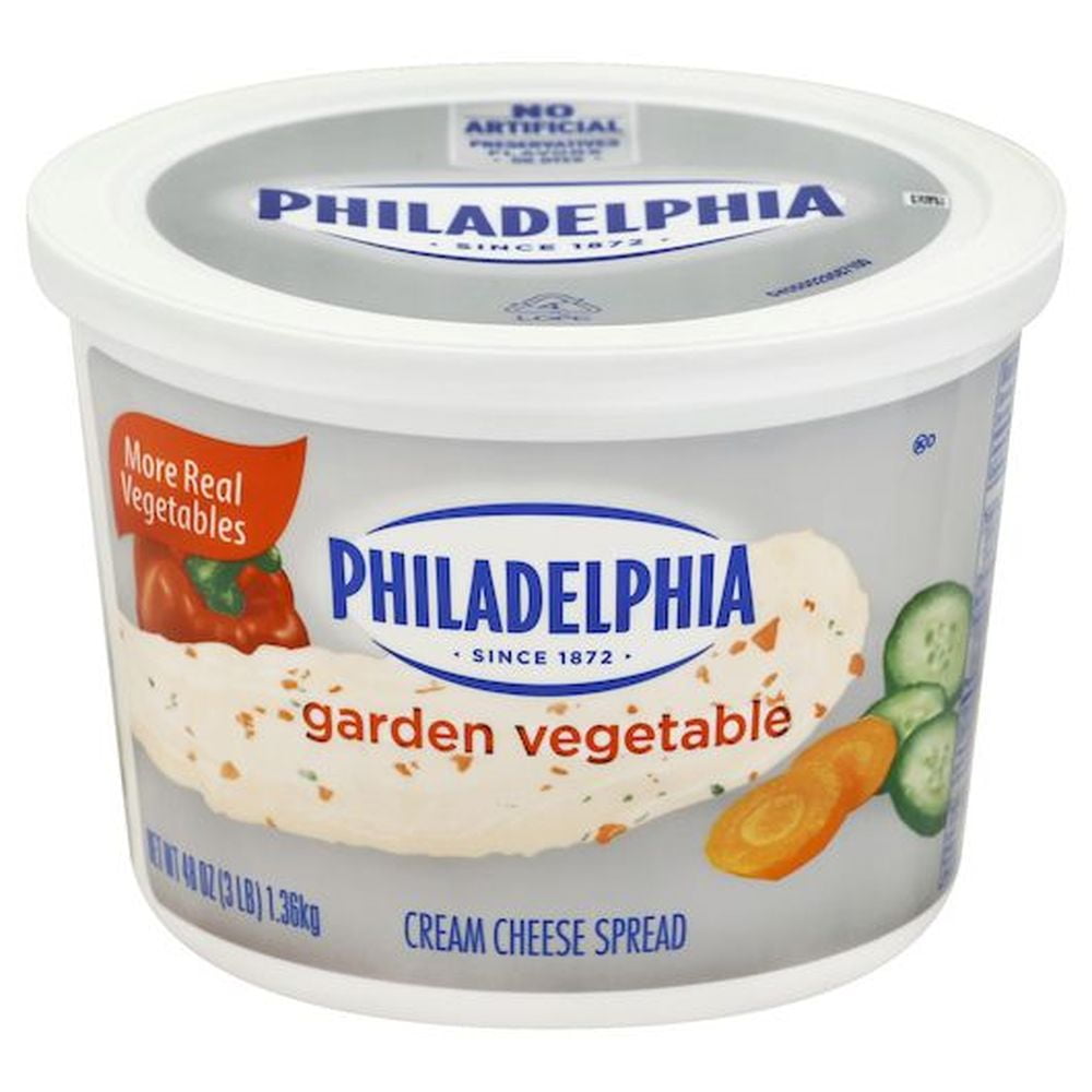 Philadelphia Garden Vegetable Cream Cheese Spread, 3 Pound -- 6