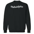 thumbnail image 1 of Philadelphia Humor Graphic Black Men's Crewneck Sweatshirt, 1 of 1