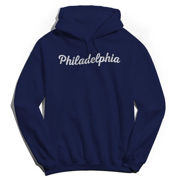 Philadelphia Humor Graphic Navy Men's Crewneck Sweatshirt Hoodie